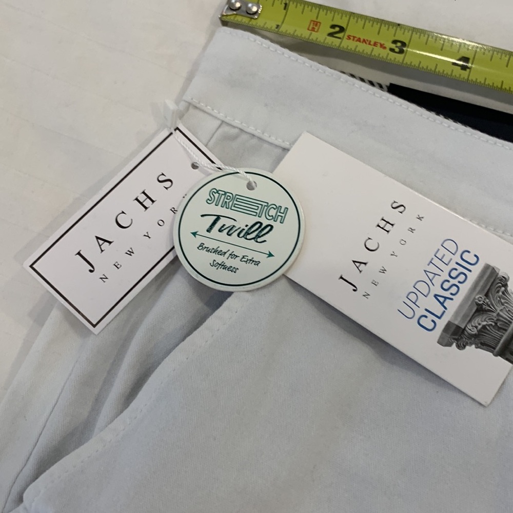 NWT Jach's New York Bleeker Stretch Twill White Short‎ Size 34 - Picture 10 of 14